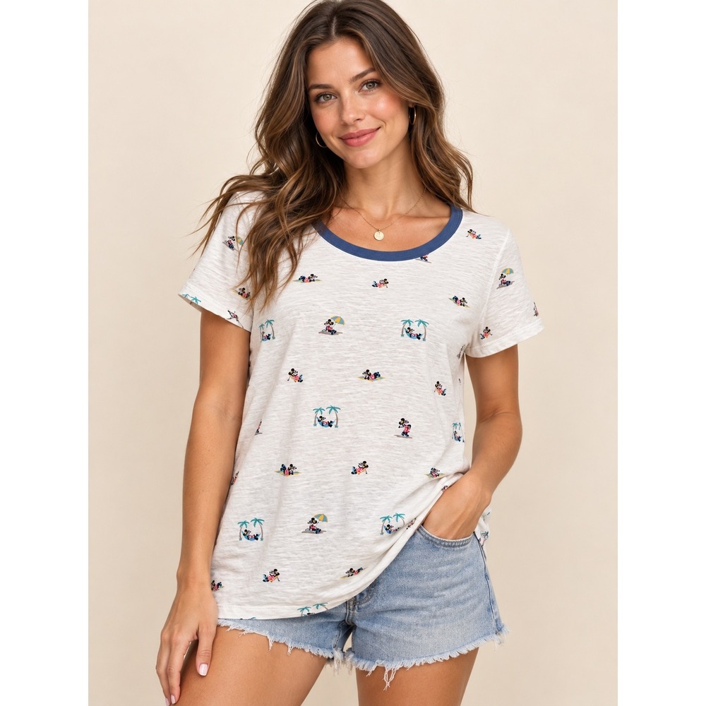 Disney Parks x Tommy Bahama Minnie Mouse Tropical Vacation T-Shirt - XL